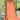 Orange floral sleeveless sundress with asymmetrical hem displayed on a mannequin.