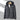 A black 4XL lightweight moisture-wicking athletic wear fabric displayed on a clothes hanger, featuring a sleek design suitable for outerwear, with elements like sleeves and a collar.