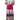 Pink and purple abstract-patterned V-neck knee-length batwing dress with a stylish and flowing design, showcasing a magenta color scheme. The dress features a unique combination of a V-neck collar and batwing sleeves, providing a contemporary fashion look.