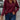 Women's XXL pink ribbed high-neck slim fit sweater, featuring long sleeves and a stylish streetwear design.