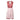 A retro-inspired pink A-line dress with a polka dot pattern, featuring a classic collar and short sleeves, designed for summer wear. The dress is styled in a 2XL size, with a lively magenta hue adding a vintage charm.