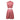 Pink vintage polka dot A-line dress with a retro design, featuring short sleeves, a round neckline, and a fitted waist, ideal for summer wear.