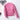Pink women's lightweight quilted jacket with a diamond pattern, featuring long sleeves and a collar, shown in a pink and magenta color scheme.