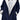 Women's marine blue hooded winter duffle coat with fur lining, featuring long sleeves and a durable textile finish.