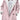 Pink women's hooded winter duffle coat with fur lining in size 3XL, featuring a warm and stylish pink textile design, long sleeves, and a cozy fur-lined hood and collar.