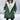 Pink women's hooded winter duffle coat with fur lining, displayed in a green color variant, size 3XL.