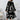 Plus size abstract print midi dress with long sleeves and tie waist, suitable for party attire.