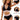 Plus size black crochet halter bikini set with high-waisted bottoms, modeled by a person wearing a fedora hat and sunglasses.