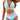Plus size black crochet halter bikini set with a high-waisted bottom, displayed on a human model. The swimsuit features a halter-style top and a full-coverage bottom that accentuates the waist and thighs.