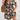 Plus size blue floral tropical print knee-length summer dress, shown in green, model wearing size 5XL, highlighting the shoulder, arm, and leg details.