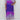 Plus size tie-dye maxi kaftan in marina and violet colors, featuring batwing sleeves, worn as a beach cover-up.