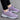Purple women's lightweight breathable running sneakers, size 42, featuring a stylish combination of purple with black and grey accents, designed for comfort and fashion in athletic activities.