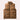 Brown quilted lightweight winter padded vest for men in size XL, featuring a sleeveless design with a high collar, made from natural materials.
