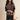 Brown Ash XXL cable knit sweater with a luxurious textured design, featuring long sleeves and a classic crew neck.