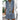 A woman wearing a blue bohemian V-neck mini dress with floral patterns and tassels, suitable for summer casual wear, size 5XL.