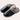 Black foldable slip-on sneakers, designed for travel and lightweight comfort, shown in size 47.