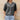 Women's dark gray linen blouse with a V-neck and short sleeves in an XL size, featuring a comfortable fit suitable for summer wear.