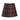 Plaid pleated tartan skirt in red, styled with a preppy schoolgirl mini kilt design.
