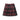 A dark red plaid pleated tartan skirt with a preppy schoolgirl style, suitable for a mini kilt look, displayed on a human body.