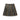 Pleated tartan skirt in brown with a preppy schoolgirl style, featuring a classic plaid pattern.