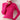 Image of a chic winter outfit featuring a red ribbed turtleneck sweater, showcasing its textured fabric and long sleeves, complemented by gold pearl hoop earrings. The sweater is in a rose shade and size 2XL.