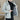 Men's reversible lightweight spring jacket in gray, featuring an adjustable hood, long sleeves, and a full front zipper. The jacket is displayed in a size 5XL, highlighting details like the shoulder seam, waistline, and contrasting black and white elements in the design.