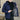 Men's reversible lightweight spring jacket in blue, size 5XL, featuring an adjustable hood, visible shoulder and sleeve details, and a neatly defined collar and waist.