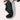 Women's black slip-on mesh sneakers adorned with rhinestones, featuring a stylish and sporty design.