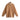 Brown oversized ribbed wool sweater with a mock neck and long sleeves, displayed on a clothes hanger. The sweater features a fashionable black and tan pattern, suitable for unisex wear.