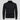 A black ribbed zipper collar men's sweater in a slim fit design, suitable for autumn wear, shown in size 2XL.