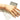 A hand wearing a rose gold bracelet with multicolor gemstones from Thaddaeus Jewelry.