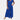 Royal blue V-neck women's wide-leg formal jumpsuit in size 2XL, featuring a tailored fit with a defined waistline and short sleeves.