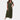 Light green V-neck women's wide leg formal jumpsuit in size 2XL, showcasing a sheath dress style with attention to neckline, waist, and shoulder details.