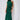 Sage green satin halter evening gown featuring a backless design, elegant and formal with a fitted waist, flowing skirt, and sleeveless style in size XL.