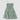 Sea green tiered beach dress with spaghetti straps, knee-length, featuring a flowy design suitable for casual wear.
