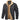Olive green men's military winter jacket with sherpa lining, featuring long sleeves, a high collar, and button closure; displayed in a large size with a gray color variant.