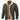Men's olive green military-style winter jacket in light green, size 2XL, featuring a sherpa lining, long sleeves, and a classic collar.