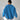 Sky blue oversized women's sweater with long sleeves and a round neck, featuring a comfortable and cozy design ideal for fall fashion.