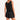 Woman wearing a sleeveless black romper with a drawstring waist, perfect for a summer outfit.