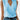 Sky blue sleeveless wrap blouse with an elegant V-neck design in a 3XL size. The blouse is styled for business wear, featuring a classy and fashionable look.