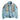 Southwestern Men's Rustic Cardigan featuring a tribal pattern knit in light blue, 2XL, with long sleeves and a collar, suitable for fall fashion.
