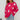 Blue and white crewneck sweater with a star pattern, featuring long sleeves and casual knitwear design.