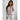 Striped pink and white knit cardigan with a button-up front, displaying long sleeves and a collared neckline, suitable for a casual chic look.