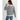 Striped blue and white knit cardigan with button-up front, featuring long sleeves and a casual chic style.
