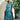 Plus size striped turquoise and black maxi kaftan dress, casual beachwear, featuring short sleeves and a relaxed fit.
