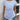 Blue and white striped twist-front blouse with long sleeves, featuring a casual chic design.