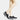 Stylish black slip-on mesh sneakers with an air-cushion sole, shown in size 42, worn by a person.
