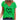 A plus-size green V-neck women's graphic T-shirt with heart prints, short sleeves, and a relaxed fit for summer.