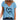 Stylish V-Neck Heart Print Women's Gray Graphic Tee for Summer in Blue, 5XL, showing shoulder and sleeve details.