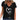 Stylish V-Neck Heart Print Women's Gray Graphic Tee featuring short sleeves and a relaxed fit, shown in black and size 5XL.